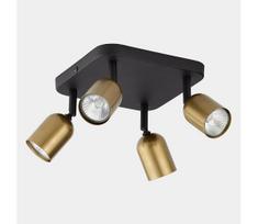 LED taškinis šviestuvas TOP 4xGU10/10W/230V auksinis/juodas