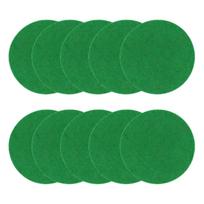Air Hockey Mallet Felt Pad, 10pcs Air Hockey Table Felt Pushers Replacement Felt Pad Felt Sticker for Air Hockey Pushers