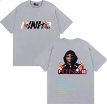 2026 m. Madingi Raperiai Ninho Jefes Gotikinio Rašto Marškinėliai Streetwear Unisex ir Moteriški Hiphop Patogūs Laisvalaikio Marškinėliai S