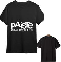 Men's Black Paiste Cymbals Sounds Gongs Graphic T-Shirt - Funny Short Sleeve Cotton Tee for Drummers S įvairiaspalvis