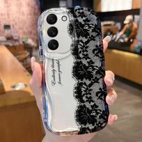 Lace Embroidery Case for Samsung Galaxy S25 S24 S23 S22 S21 Ultra Plus S20 FE A73 A72 A71 A56 A55 A54 5G A52 A52S A51 4G Cover Galaxy A36