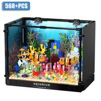 Urban area High-Quality Moc High-Quality 568Pcs High-Quality Clownfish High-Quality Coral High-Quality Fish Armored combat vehicle Construction set