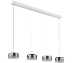 Globo 16024-4WR - LED liustra ant lyno BELINDA LED/24W/230V balta/rūkinė