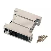 EFB-Elektronik EB2525M 25 kontaktų D-Sub metalizuotas tuščias korpusas, sidabrinis/pilkas