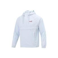 Puma Logo Print Oversized Hooded Jacket Unisex Outerwear Ice-Blue 537015-21 XL
