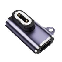 Metal Magnetic Converters for imoo Z6A/Z6S/Z7 Childrens Smartwatch Devices USB C Charging Adapters Connection Portable Charger violetinė
