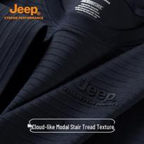 JEEP Men's Cloud-Feel Modal Short Sleeve T-Shirt M tamsiai mėlyna spalva