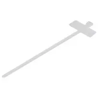 Synergy21 ALLNET 19zbh Kabelių raiščiai su žymėjimo vieta, 100x2,5 mm, 100 vnt., permatomi