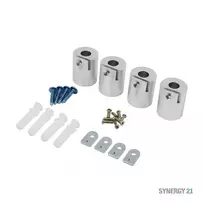Synergy 21 LED Light Panel Surface Mount Frame Kit Cylinder for V1 & V2 Panels White