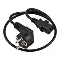 SYNERGY21 maitinimo laidas 230V Schuko CEE7 kištukas į IEC C13 lizdą, 1,8 m, juodas (S218200)