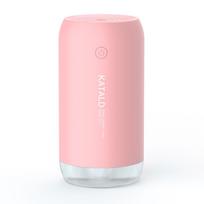 Katald 2026 Hot Selling Portable USB Cool Mist Humidifier with 2 Mist Modes Auto Shut-off 300ML for Car Office Home Desk Bedroom Hotel USB&5V rožinė
