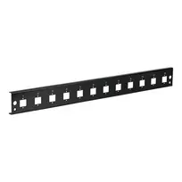EFB Front Panel 12xE2000 Duplex, E2000 Compact (RDM) Straight Version Black