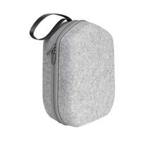 Hard Carrying Case Compatible with Meta Quest 2 Official Basic/Elite Strap VR Game Headset and Touch Controller Accessories pilka spalva