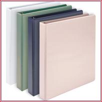 Eco Friendly D-Ring Binders – 1 Inch, 225 Sheet Capacity, School & Office Supplies (4-Pack, Boho) United States