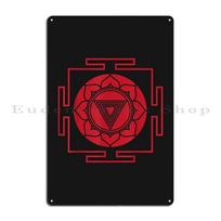 Kali Yantra Meditation Metal Plaque Kitchen Character Club Retro Mural Tin Sign Poster 20x30cm（7.8x11.8inch）