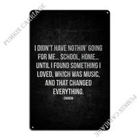 Eminem Rapper Metal Sign Poster Home Pub Designer Vintage Cinema Tin Sign Poster 20x30cm（7.8x11.8inch）