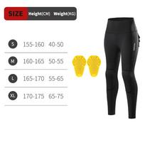 WOSAWE Moteriškos motociklininko kelnės Slim Fit Aukšto liemens Elastingos Moteriškos jojimo kelnės Žieminės Šiltos Patogios Su kelių apsaugomis M