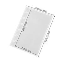 A7 Glitter Laser Star Zipper Binder Photo Card Collection Book Postcard Organizer Diary Notebook School Stationery (as the picture,A7)