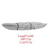 For Canoe Kayak Full-Cover Boat Protection Dustproof Canoe Cover Water Sports Full Coverage Fishing Boat Cover 420D Oxford Cloth 10FT
