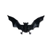 Gothic Style Halloween Bat Hanging Ornament 3D Black Bat Flying Bat Wind Chime  Halloween Day StyleB