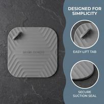 15 x 15 cm Anti-clog Silicone Floor Drain Cover  Toilet sewer anti-insect deodorization pilka