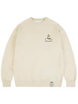Graver [Unisex] Sailboat Smile Sweatshirt_Cream Cream/S