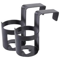 2pcs Portable Car Drink Cup Holder Plastic Coffee Bottle Holder Beverage Cup Holder  Window Mount juoda