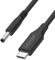 UNITEK USB-C į DC maitinimo laidas, skirtas Lenovo, 65W, 1,5m, juodas