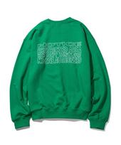 Mass Known Restricted Area Heavy Oversized Sweatshirt Mshcr002-Gr Green/L
