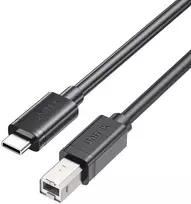 UNITEK USB-C į USB-B 2.0 spausdintuvo laidas 5m juodas