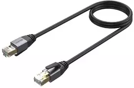 UNITEK Cat.8 S/FTP Ethernet Patch Cable RJ45 LAN Network Cord 8m Black
