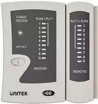 UNITEK RJ45/RJ11 tinklo kabelių testeris OT140AGY01
