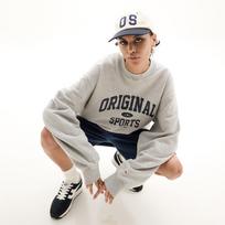 Prospecs Os Arch Logo Crew Neck Sweat Shirt M.Gray Melange Gray/090