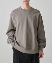Musinsa Standard Flat Terry Raw Edge Cutting Oversized Sweatshirt [Dusty Beige] Dusty Beige/S