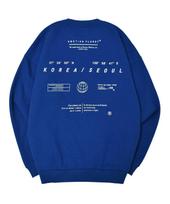 Emotion Planet In The Area Brushed Fleece Sweatshirt (Blue) Blue/M(95)