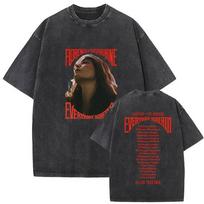 Vintage Washed Florence + The Machine Everybody Scream Tour 2026 Graphic T-Shirts Men Women Fashion Cotton Short Sleeve T-Shirt S įvairiaspalvis