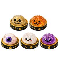Halloween Bun Toy 8.5 Inches with Steamer Basket, Random Colors Pack of 4 One Size juoda