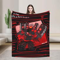 Skibidi Toilet Speakerman Blanket Quality Warm Bedding Throws Autumn Decorative Couch Chair Fluffy Bedspread Size: 75*100cm, Weight: 230 GSM