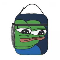 Pepe The Frog Apu Apustaja Insulated Lunch Bag for Women Children Portable Food Boxes Thermal Lunch Box Tote One Size