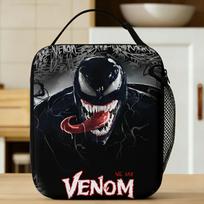 Venom Pietų krepšys Lauko iškylos pietų dėžutė mergaitėms Kawaii spaudinys Šiluminiai pietų krepšiai Oksfordo patogus šaltkrepšis One Size gray