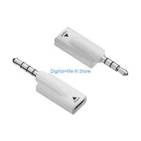 E06D 2 Piece Headphone Plug 3.5mm Port To USB C Connector For Mobile Devices balta