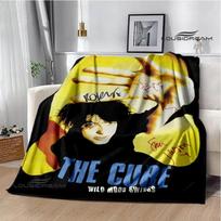 Rock band The cure Printed blankets picnic blanket Warm Flannel blankets Soft and comfortable blanket bed linings Birthday Gift Size: 75*100cm, Weight: 230 GSM