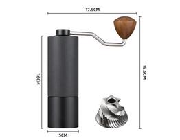 Custom Logo Al-Alloy Body 420 Stainless Steel Burr Homeuse Espresso Mini Small Hand Mill Portable Manual Coffee Grinder
