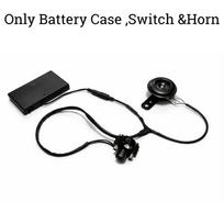 Baja Light 3 Inch Dual Light LED Headlight Battery Powered With Horn Switch for E-Bike Bicycle 18 Watts&SwitchOption1(Red/Greenbuttons)