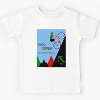 GIRO D ITALIA BICYCLE_ Racing Advertising Print   Kids T-Shirt 130