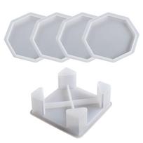 Multipurpose Fun Lovely Octagonal Designs Sturdy Silicone Mould for Crafting Personalize Coasters and Decorations 1