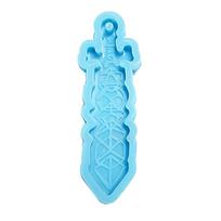 Dice Sword Shape Keychain Mold Epoxy Crystal Silicone Mold Customized Mold 1