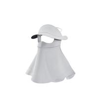 Scarves Ice Silk Mask Solid Color UV Protection Veil Elastic Sunscreen Face Cover  Outdoor šviesiai pilka spalva