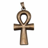 1 vnt. 80x42mm Dideli kryžiaus pakabukai Ankh kryžiaus pakabukas Didelis Ankh kryžiaus pakabukas 3 spalvos brown