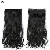 Hot Selling  High Quality Clip Ins Curly Hair Extensions Brand Clip in Hair Extensions Wig Decorative Items (as the picture,22")